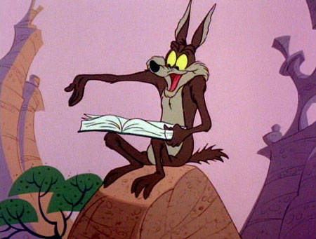 Wile E. Coyote read